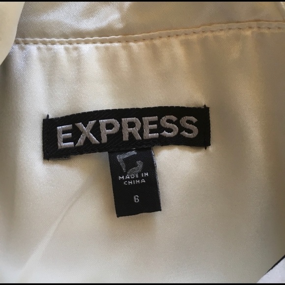 Express One Shoulder Zebra Stripe B&W Mini Dress 6 - Picture 6 of 6